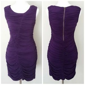 Purple Ruched Dress